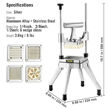 フェレット　バイト　3本セット Amazon.com: VEVOR Commercial Vegetable Fruit Chopper